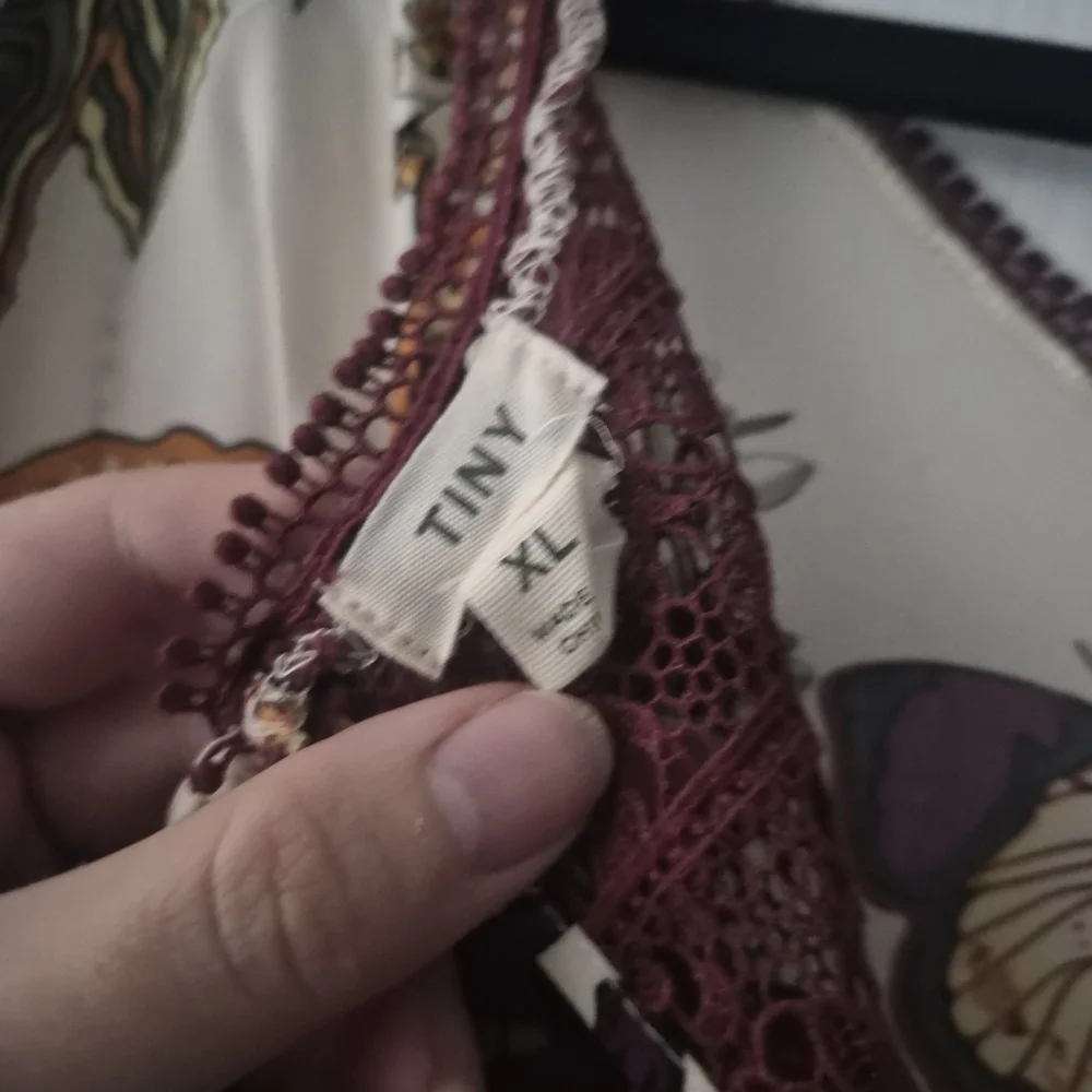 NWT Anthropolgie Floral Jumpsuit with Lace Trim - Picture 6 of 8